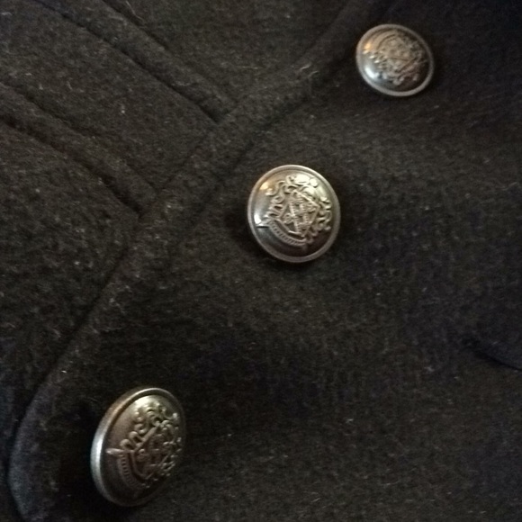 🗻🏹A’gaci Black Button down Coat! Sz L - Picture 5 of 7